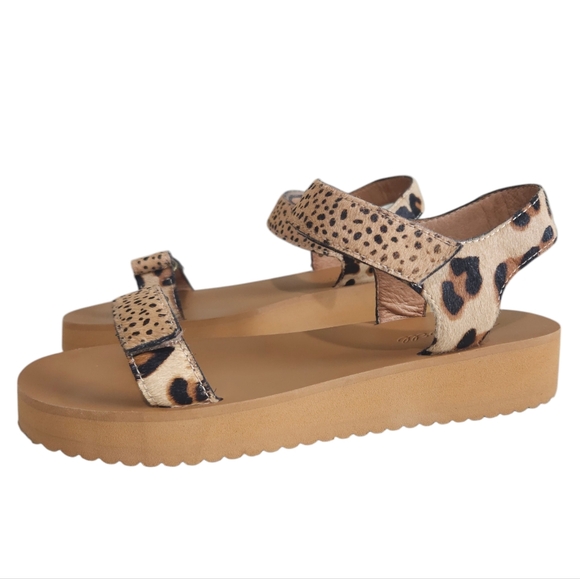 Madewell The Maggie Sandals in Spot Mix Calf Hair - Picture 2 of 7